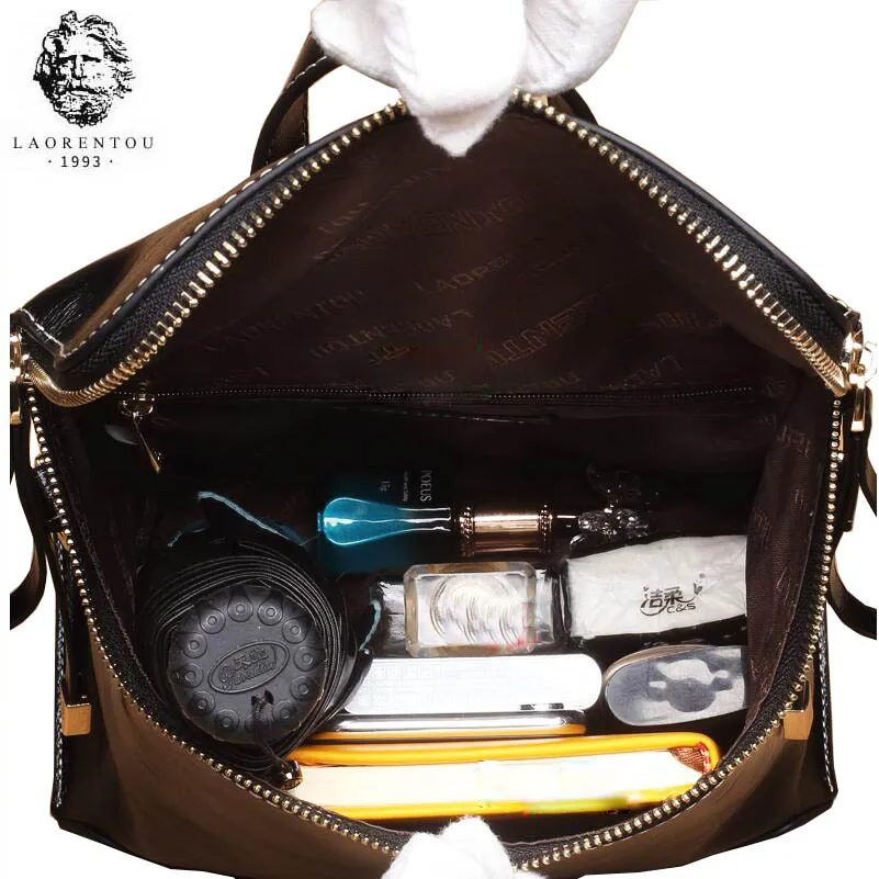 Женская сумка на плечо LAORENTOU роскошная в стиле ретро Большая вместительная для