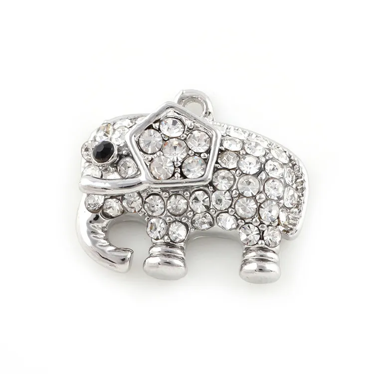 

16*18mm Silver Elephant Charms DIY Jewelry Pendants Fashion Crystal Metal Elephant Charms Pendant DIY Jewelry Making