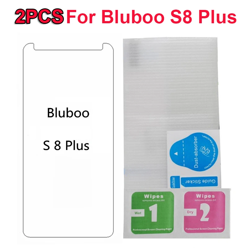 2PCS Tempered Glass For Bluboo S8 Plus S8+ Screen Protector Anti-Explosion Front Film [ | Мобильные телефоны и аксессуары