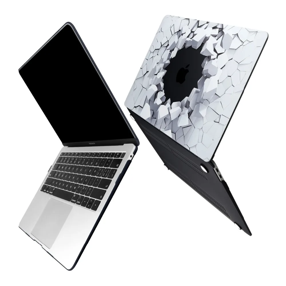 3D взрывозащищенный каменный Дизайн Жесткий Чехол для нового Macbook Pro 13 15 Touch bar Air 11 12 13 A1932 с клавиатурой