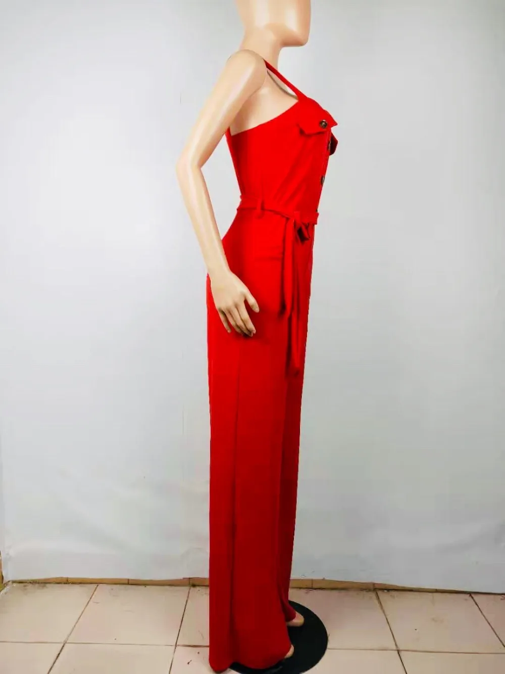 Женский комбинезон на пуговицах повседневный в стиле пэчворк|Женские