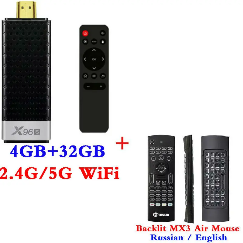 ТВ-карта Android 9,0 ТВ-приставка X96S Amlogic S905Y2 4 Гб ОЗУ 32 Гб 5G WiFi BT 4,2 ТВ-ключ X96 мини ПК Смарт 4K медиаплеер - Цвет: 4G32G MX3
