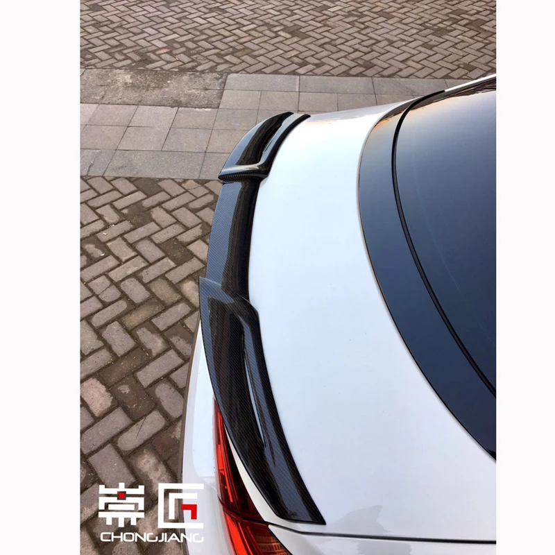 

For Volkswagen VW CC 2010 2011 2012 2013 2014 2015 2016 Car Trunk Decoration Tail Wing Black Carbon Fiber Rear Wing Spoiler