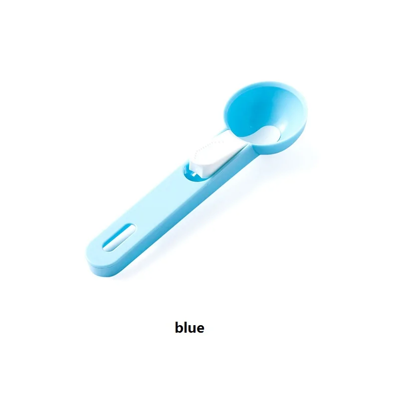 blue Пластиковые ложки для мороженого и стеки фрукты большая ложка инструмент для нарезки Кухонные гаджеты аксессуары AT80 - Цвет: blue