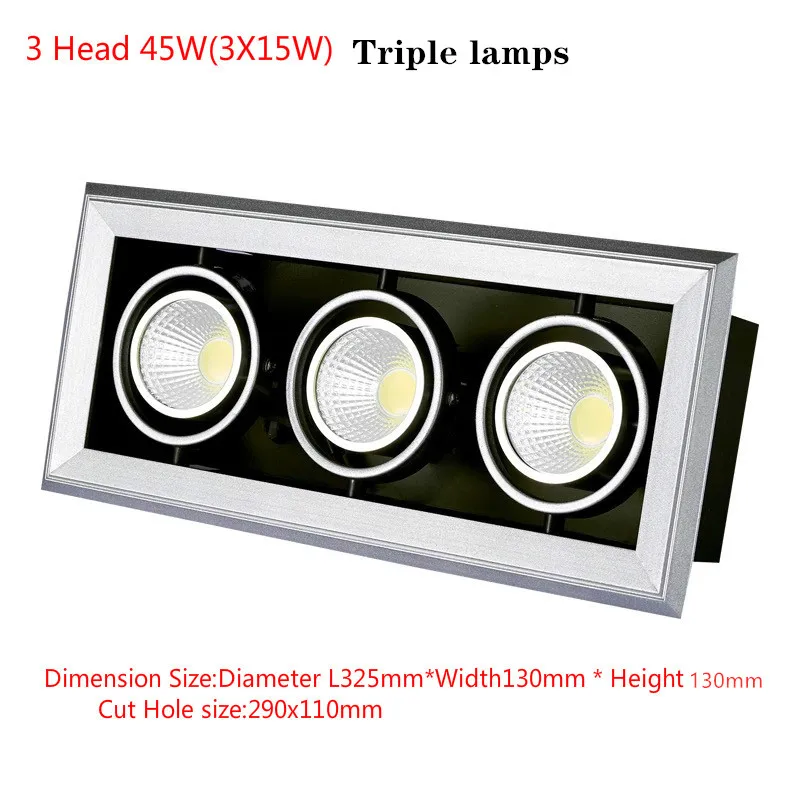 10 Вт 15 20 30 45 LED COB точечный светодиодный светильник с регулируемой яркостью AC85 265V