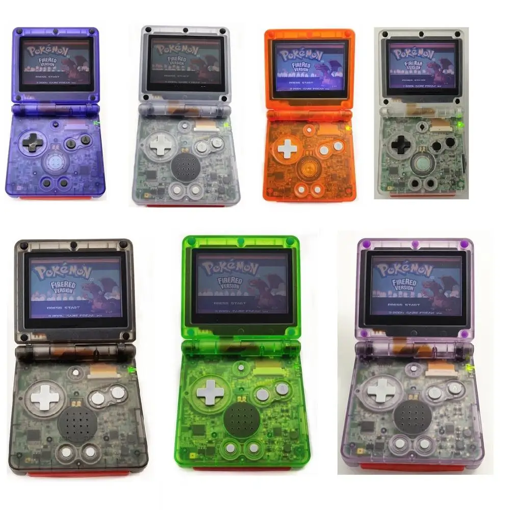 7 четкие цвета восстановленные для Gameboy Advance SP GBA консоли AGS 001 фронтальная световая