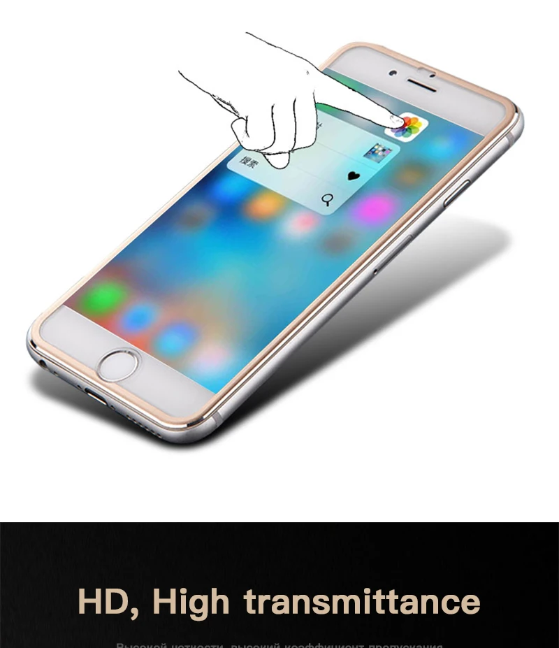 3D закаленное стекло для iphone 8, 6, 6 S, 7 Plus, защита на весь экран, алюминиевый сплав, для iphone 6, 6 S, 7, 8, защитное стекло