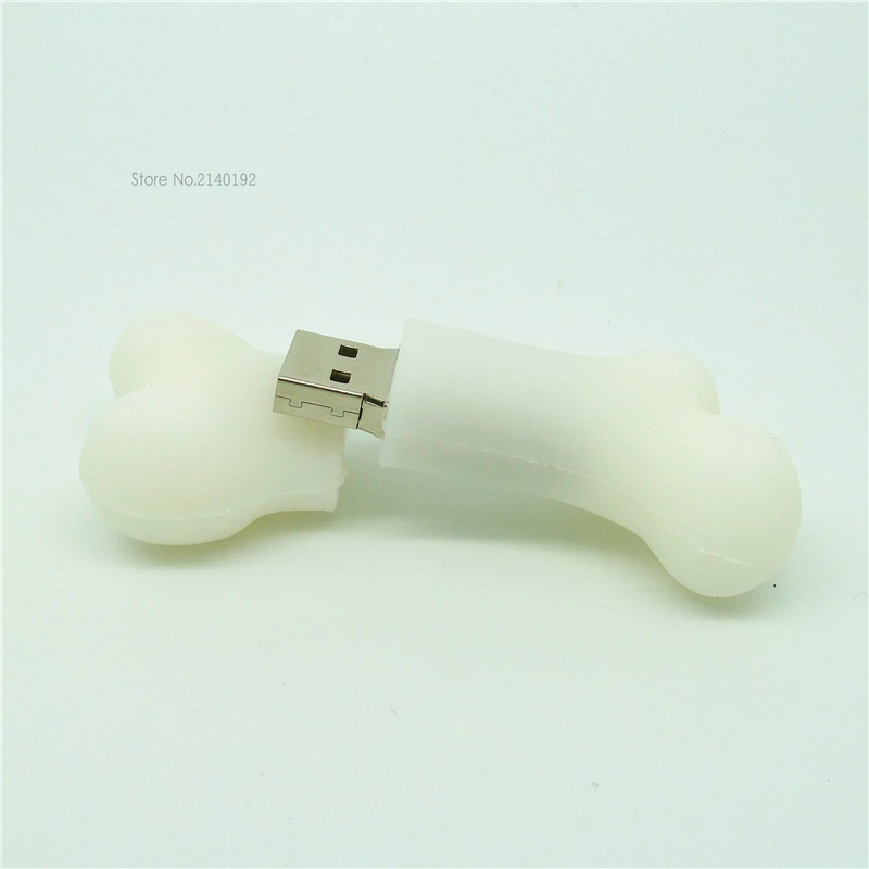 Милые белые собаке кость USB флэш-накопитель 4 ГБ 8 16 оперативной памяти 32 Гб