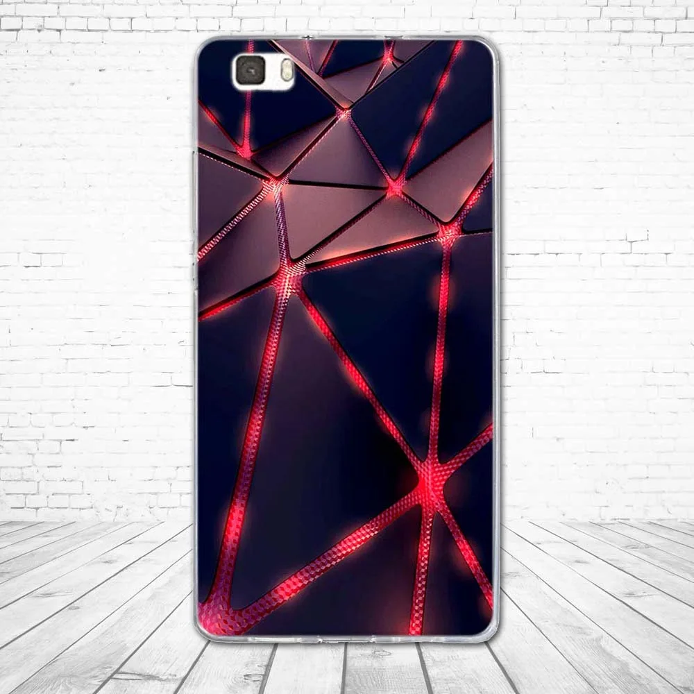 Чехол для Huawei P8 Lite Мягкая силиконовая задняя крышка из ТПУ с 3D рисунком чехол Ascend