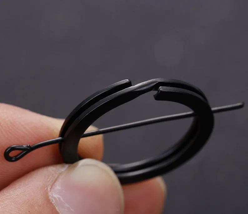 Diy 1 8*25 мм Черный Брелок Сплит кольцо никогда не выцветает брелоки для сумки