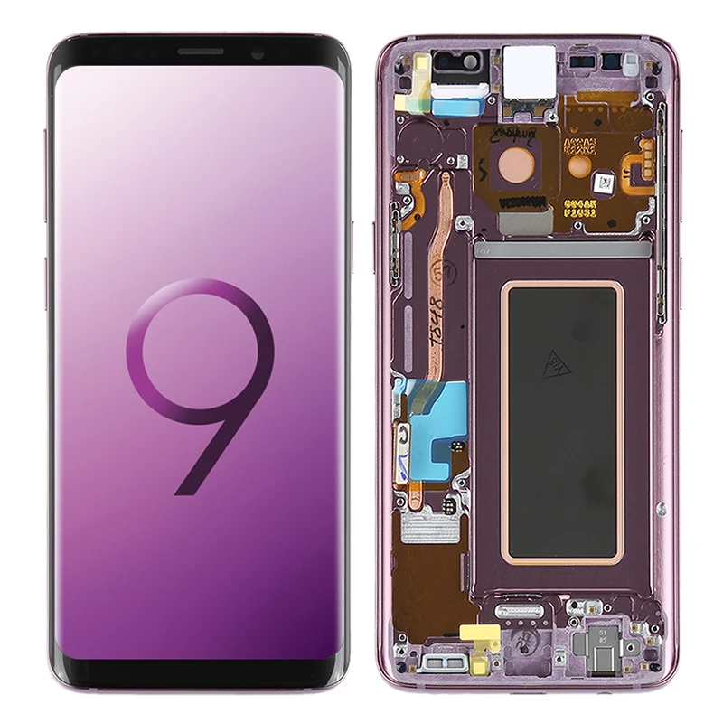 Супер AMOLED дисплей для samsung Galaxy S9 ЖК сенсорный экран с рамкой дигитайзер сборка SM G960F Galaxy S9 Замена дисплея