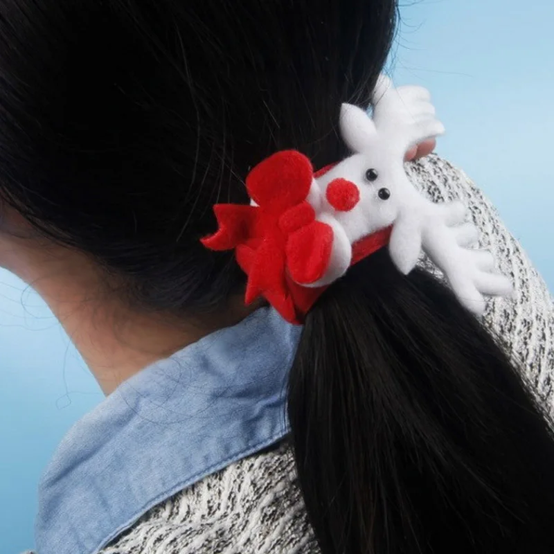 Распродажа 1 шт. Санта Клаус Рождество яркий круг детское кольцо для рук лось