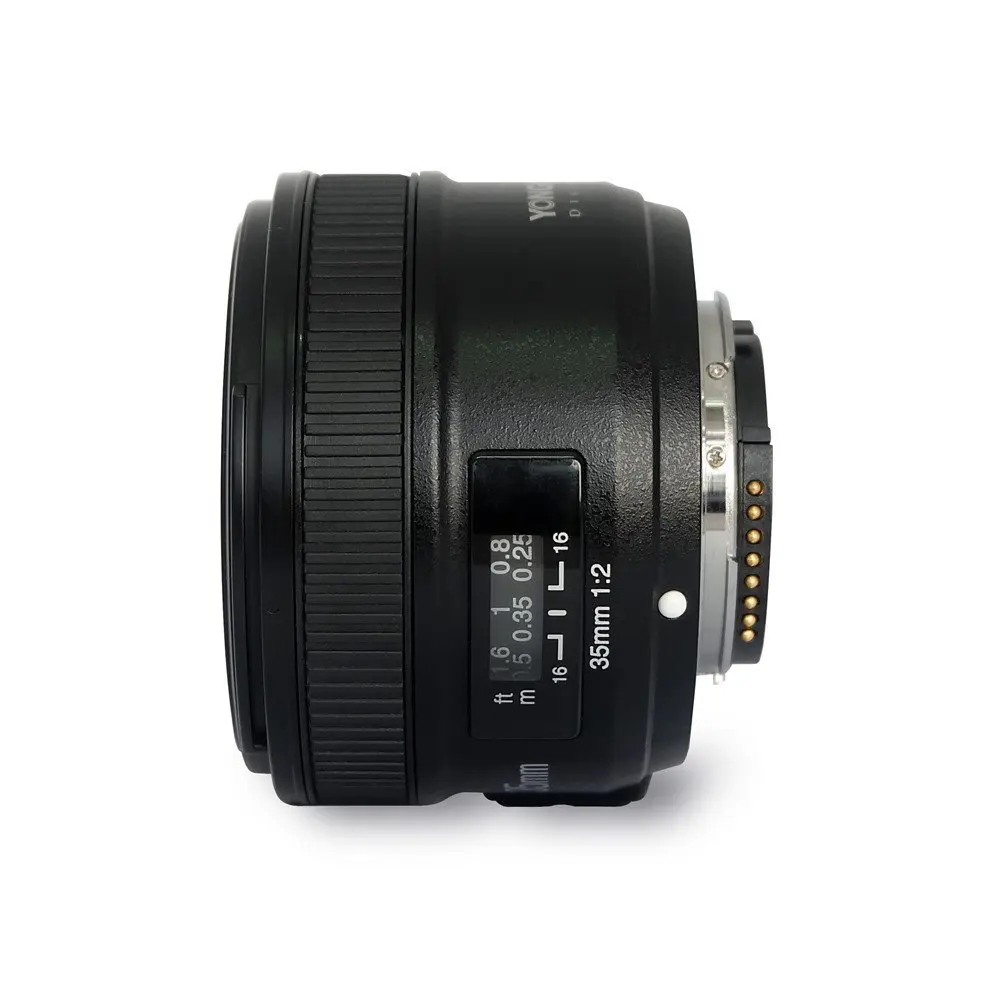 Объектив YONGNUO YN35mm F2 1:2 AF/MF широкоугольный объектив с фиксированным/Прайм