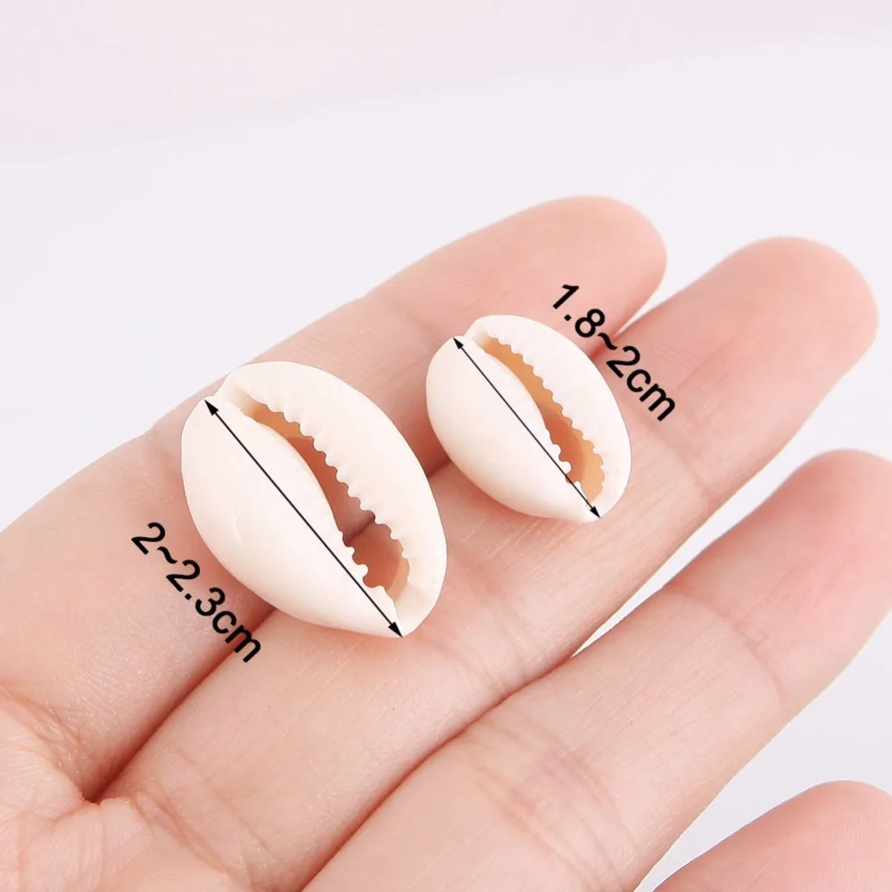 50 шт./упак. два разных Размеры кремово белый натуральный Sea Shell Loose Beads аксессуары