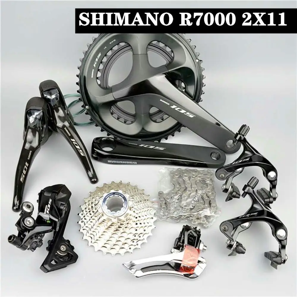 SHIMANO 5800 105 R7000 Groupset переключатель дорожный велосипед 50 34 52 36 53 39T 165 170 172 5 175 мм 12 25 11 28