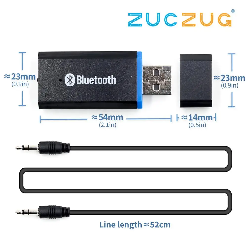 Bluetooth 5 0 аудио приемник USB автомобильный адаптер проводной для изменения DIY Аудио