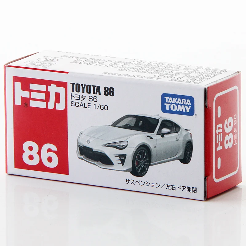 Takara Tomy Tomica 1/57 Toyota 86 металлическая модель игрушечного автомобиля в коробке