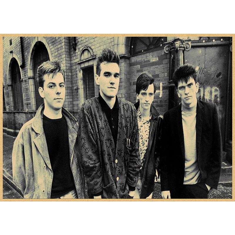 Ностальгический рок The Smiths с фото группы старая бумага плакат армейский вентилятор гостиная художественные изделия для стен стикер бар дизайн