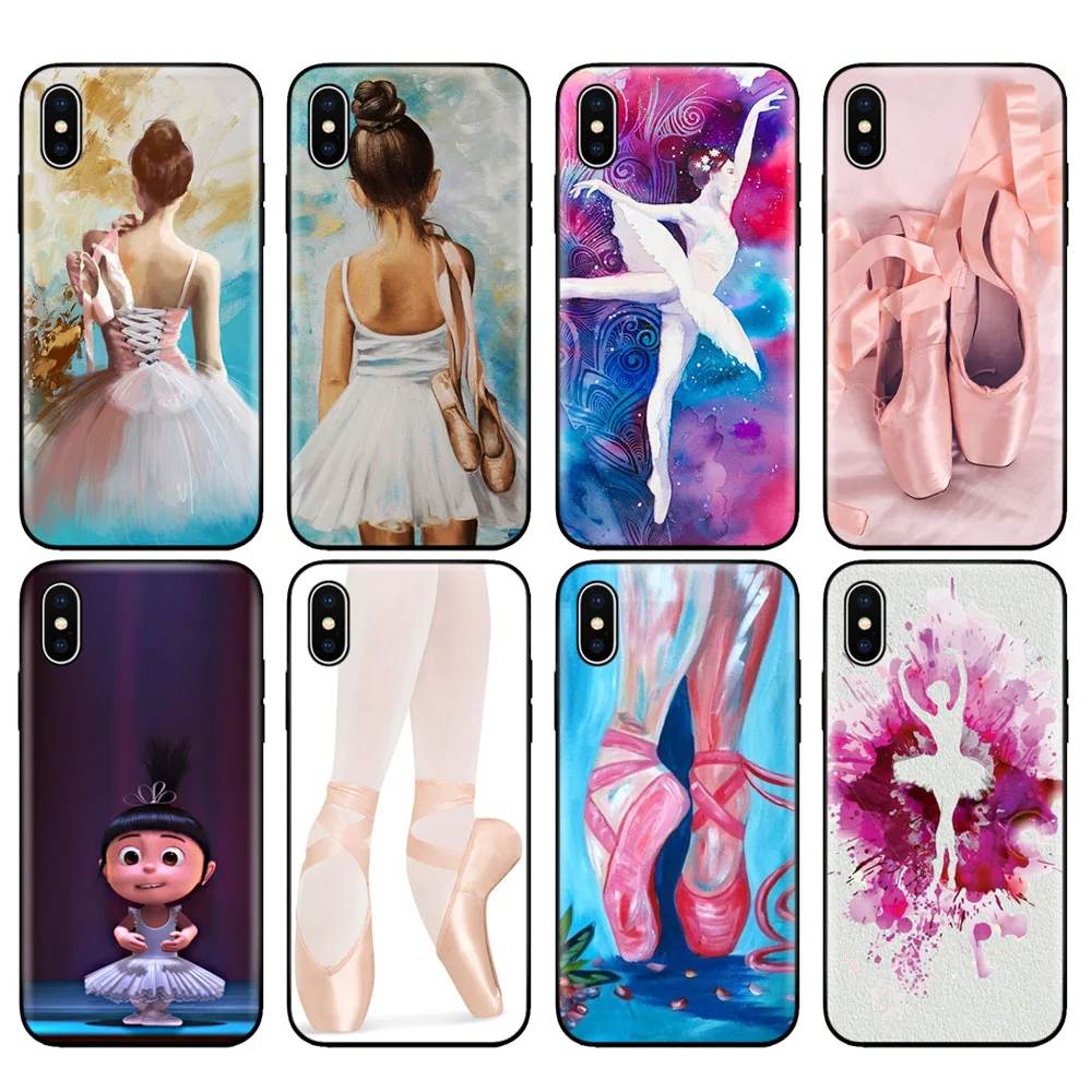Черный чехол из термопластичного полиуретана для iphone 5 5s se 6 6s 7 8 plus x 10 силиконовый