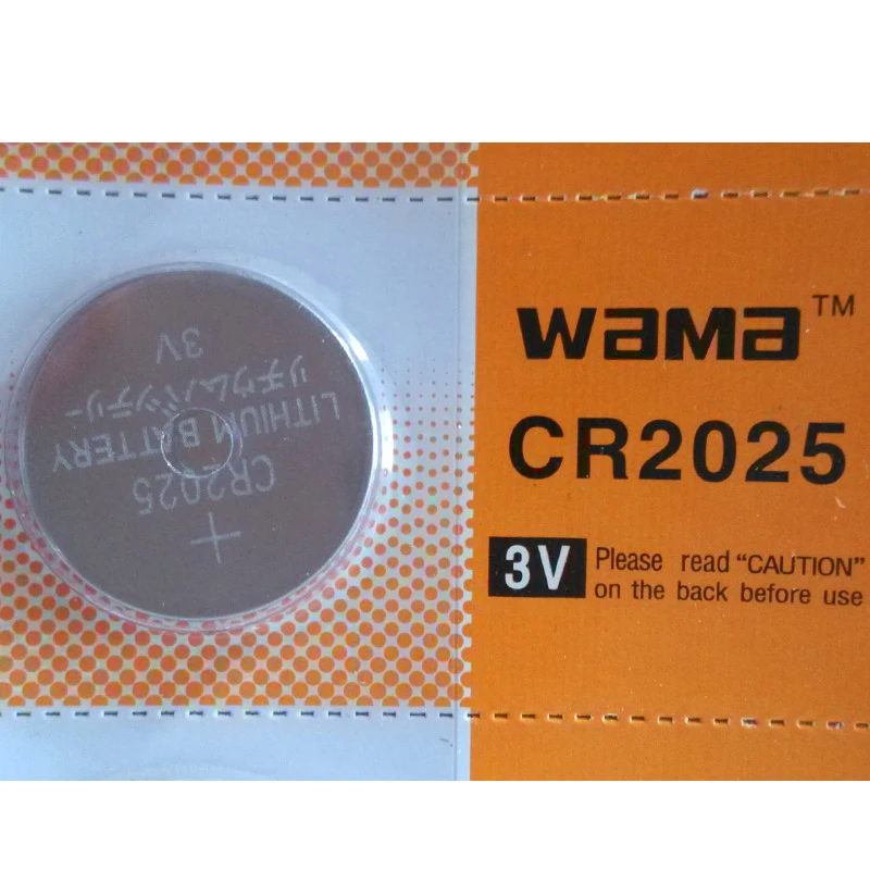 100 шт./лот Wama CR2025 литиевые 3 В батареи Кнопочная батарея BR2025 2025 DL2025 ECR2025 KCR2025 LM2025