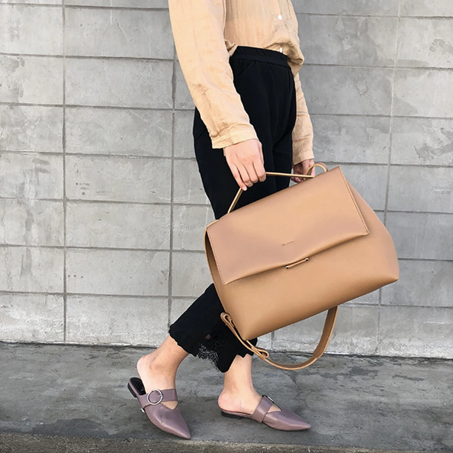 Causal Totes Bags Women Large Capacity Handbags PU Shoulder Messenger Bag Female Retro Daily Lady Elegant | Багаж и сумки