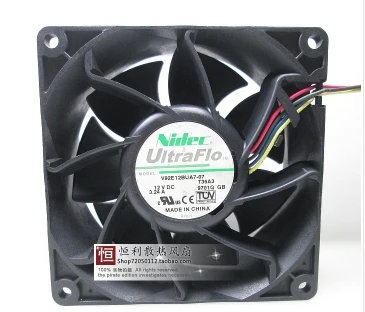 

12V 3.24A NIDEC original 9038/9238 V92E12BUA7-07 ultra large air cooling fan