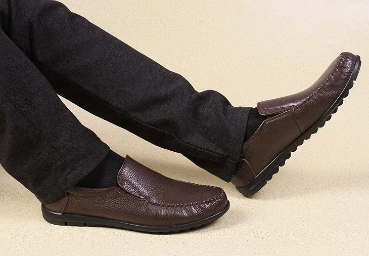 Cyabmoz/2017 мужские лоферы из натуральной кожи мокасины ручной работы кожаная