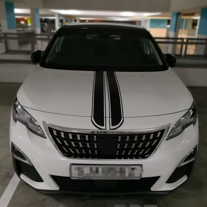 Универсальный 130 см x 24 автомобильный капюшон Стайлинг Светоотражающая наклейка