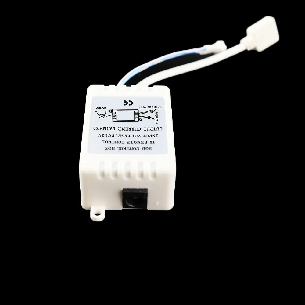 24Key RGB контроллер с провод постоянного тока DC12V-24V 6A 4 pin ИК-пульт дистанционного управления для 5050 3528 Светодиодные полосы света быстрое прибытие L