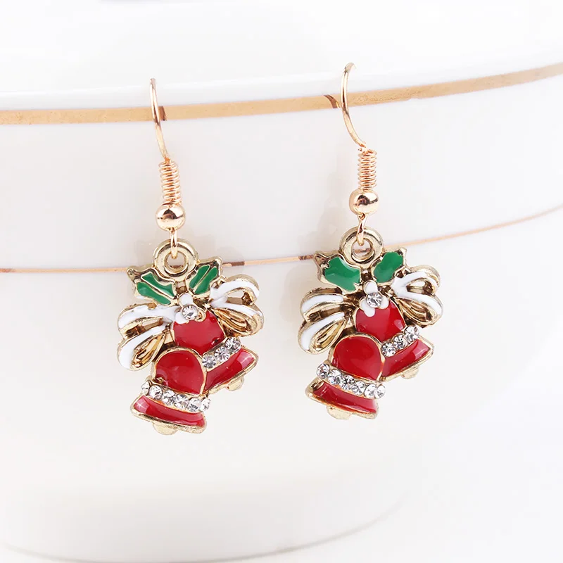 TODOX новые модные ювелирные изделия рождественские серьги для женщин и девочек