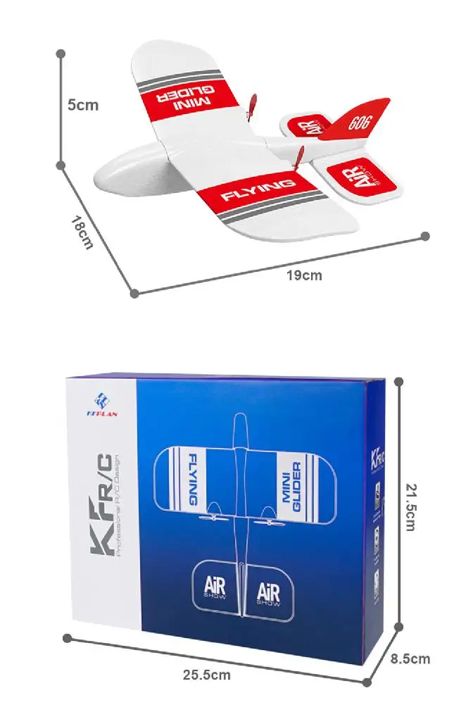KF606 2 4 ГГц RC с летающим летящим самолетом из самолета EPP планер пеноматериала