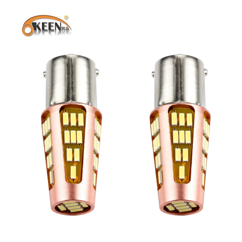 OKEEN высокое Мощность DC 12 В 3014 Светодиодный 51SMD BA15S 1156 светодиодный луковицы Canbus