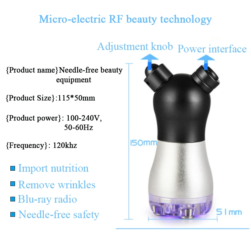 

No-needle 3 Color LED Photon Facial RF Radio Frequency Massager Household SPA Rejuvenation Face Body Lifting Therapy Beauty