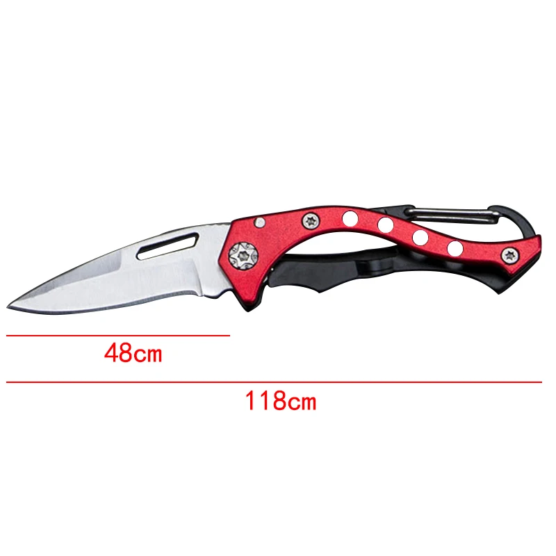 Нержавеющая сталь открытый складной нож Карманный Брелок для охоты кемпинга