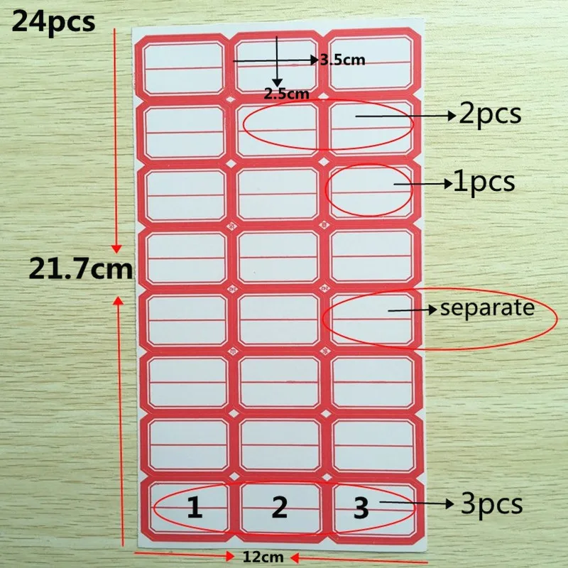 Самоклеящиеся ярлыки 240 шт могут классифицироваться по номеру 10*24 = | Канцтовары