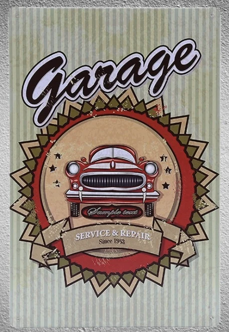 1 шт. Оловянная табличка для ремонта автомобильных шин гаража|sign plate|posters postersposter men