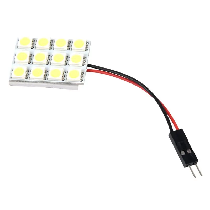 12 SMD 5050 светодиодный белый светильник Панель BA9S купольная гирлянда для интерьера