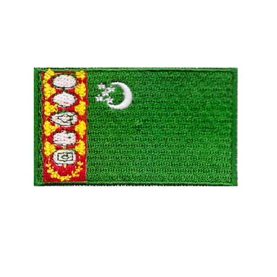 turkmenistan Азиатский флаг вышивка железа на патчи аппликация на одежду стикер - Цвет: turkmenistan