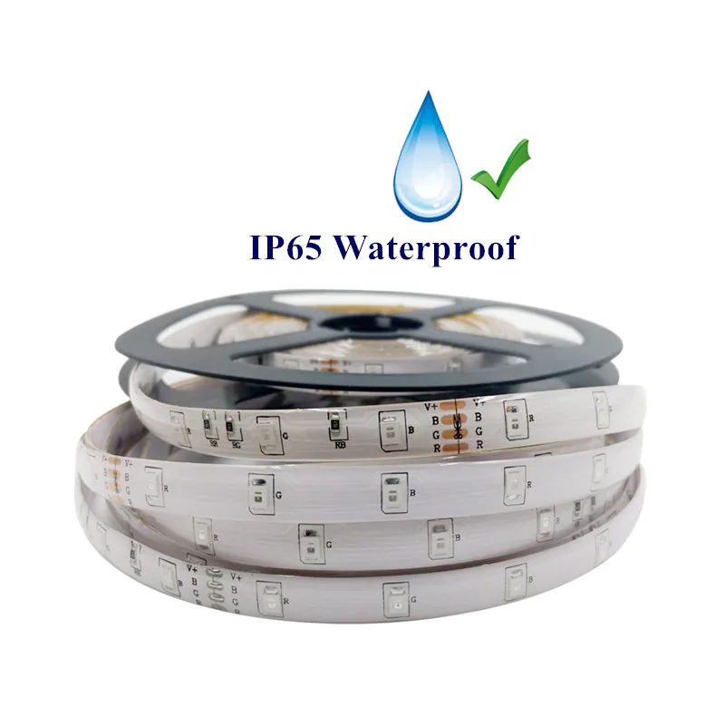 Бесплатная доставка 1 шт. SMD 3528 2835 RGB 5 м 300 светодиодный DC12V IP65 Водонепроницаемый