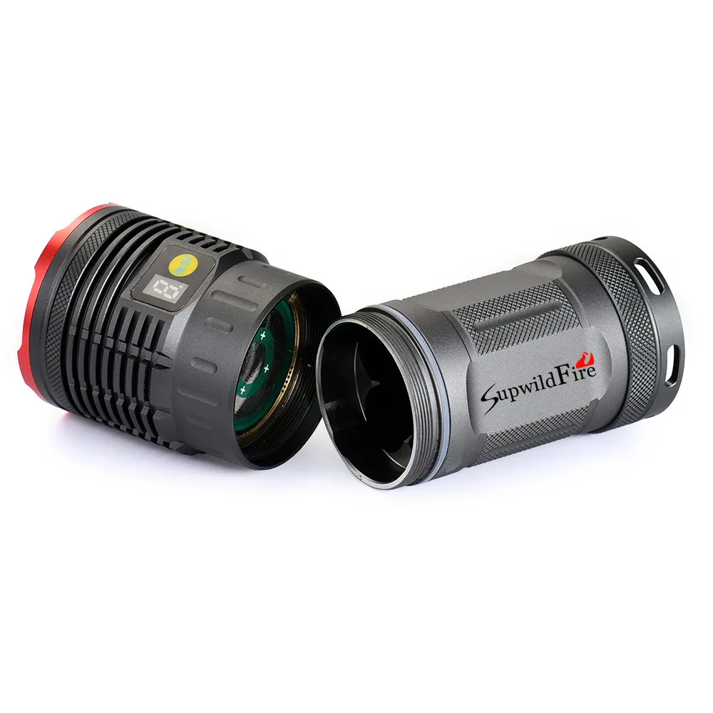 Supwildfire 35000LM 12 х XM-L T6 LED Мощность Цифровой Дисплей Охота Flashligt