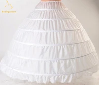 new ball gown bigger 6 hoops petticoat white bridal for wedding dresses quinceanera dresses crinoline underskirt qa995