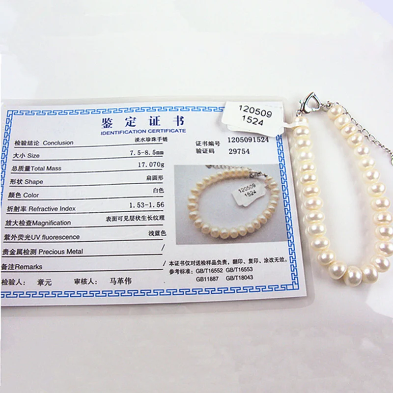 Женский жемчужный браслет из натурального жемчуга в форме хлеба 100%|bracelets for|natural