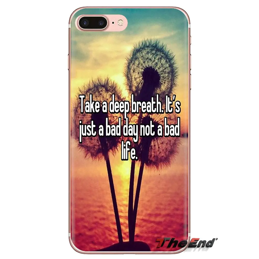 Soft TPU Case For Samsung Galaxy S3 S4 S5 Mini S6 S7 Edge S8 S9 S10 Plus Note 3 4 5 8 9 It's just a bad day not life Print |