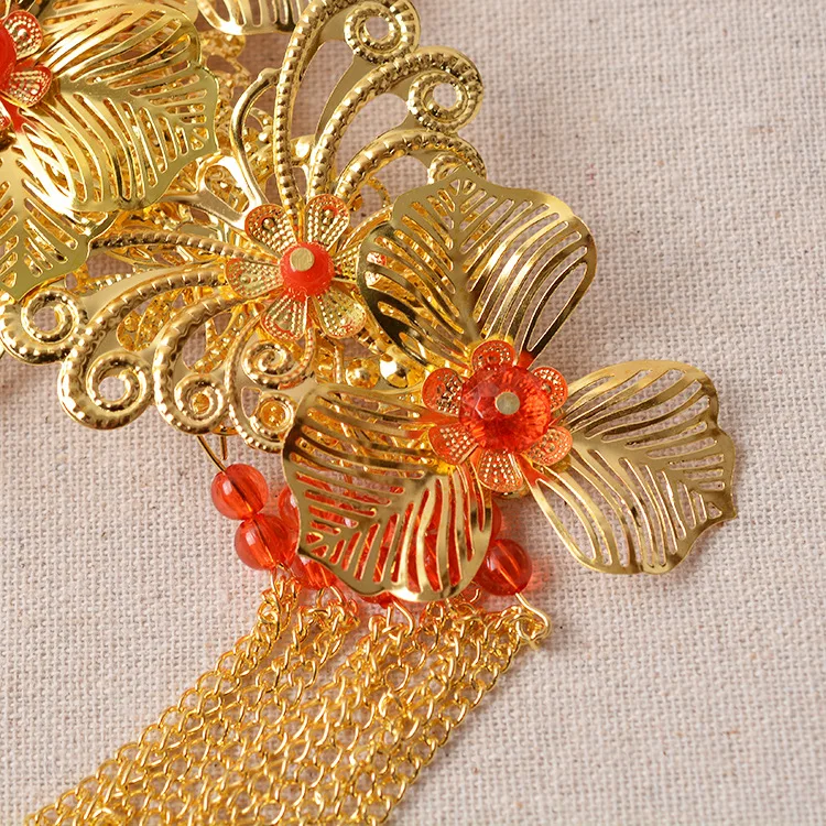 Мать Корона бижутерия ретро Китайский cheongsam напорного потока гребень украшен