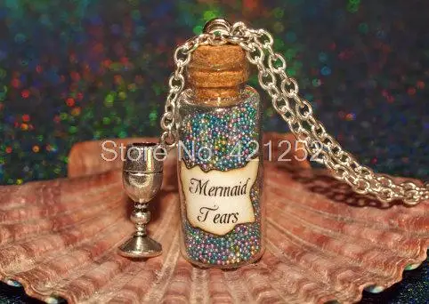 

12 шт., волшебное ожерелье в виде стеклянной бутылки