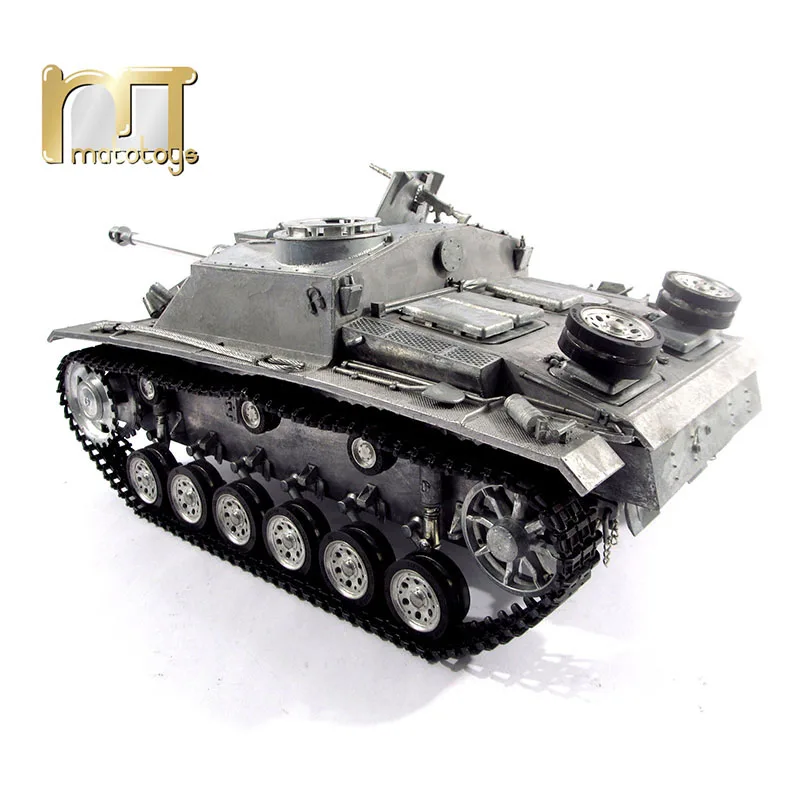 MATO Tank 1/16 в комплекте Немецкий Stug III RC 100% металлический инфракрасный Recoil Barrel версия
