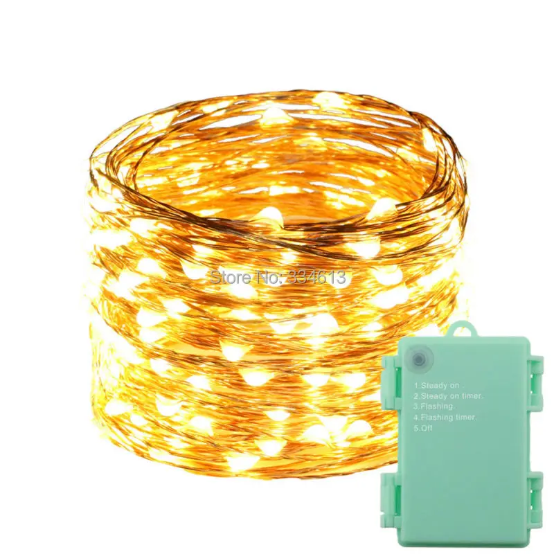 6AA питание от аккумулятора 12 м 240LED красочный таймер сказочные гирлянды