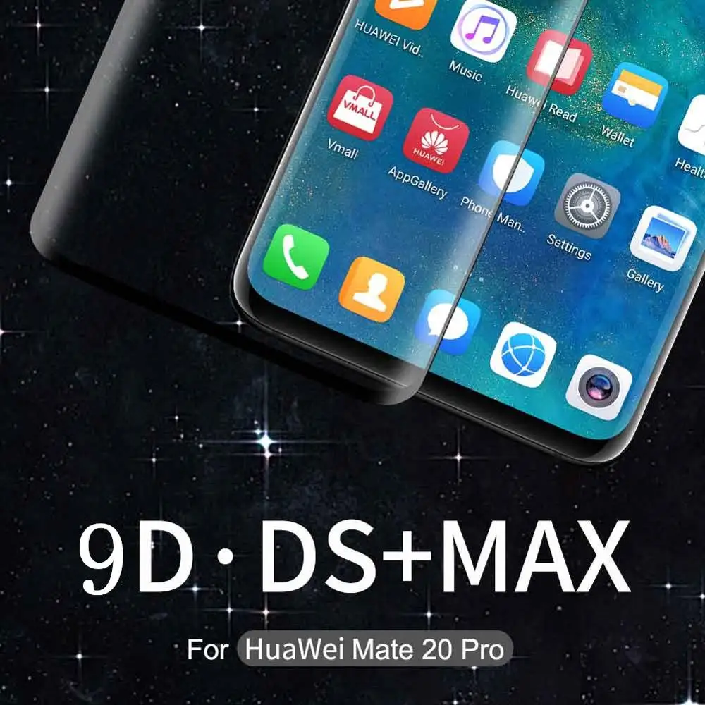 original nillkin for huawei p30 pro glass 9d ds max curved full curved tempered glass for huawei mate 20 pro screen protector free global shipping