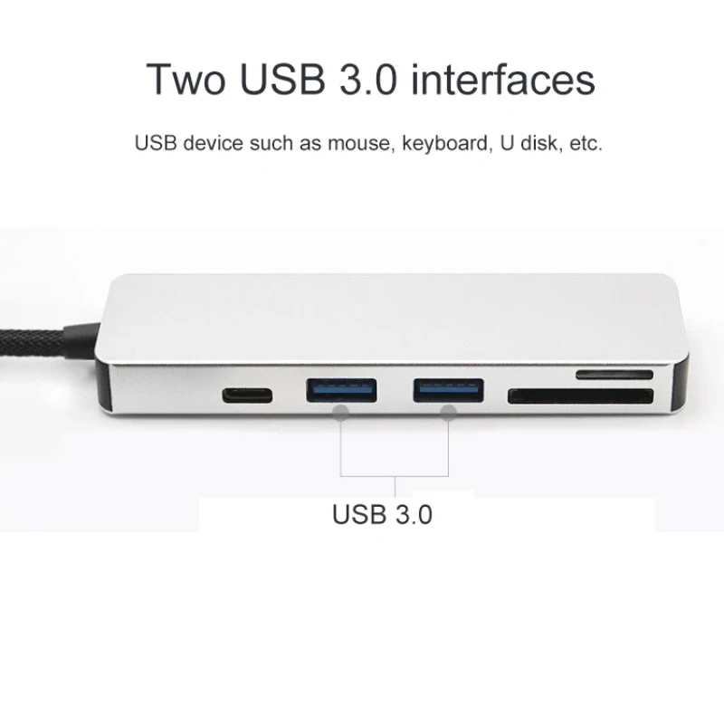 5 в 1 устройство для чтения карт памяти USB 3 0 + 2 TF/Micro SD Type C | Компьютеры и офис
