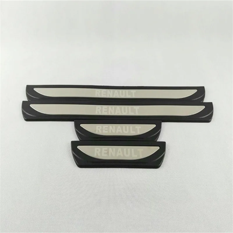 Для Renault Kadjar внешний порога Накладка протектор Пластик с нержавеющая сталь Авто